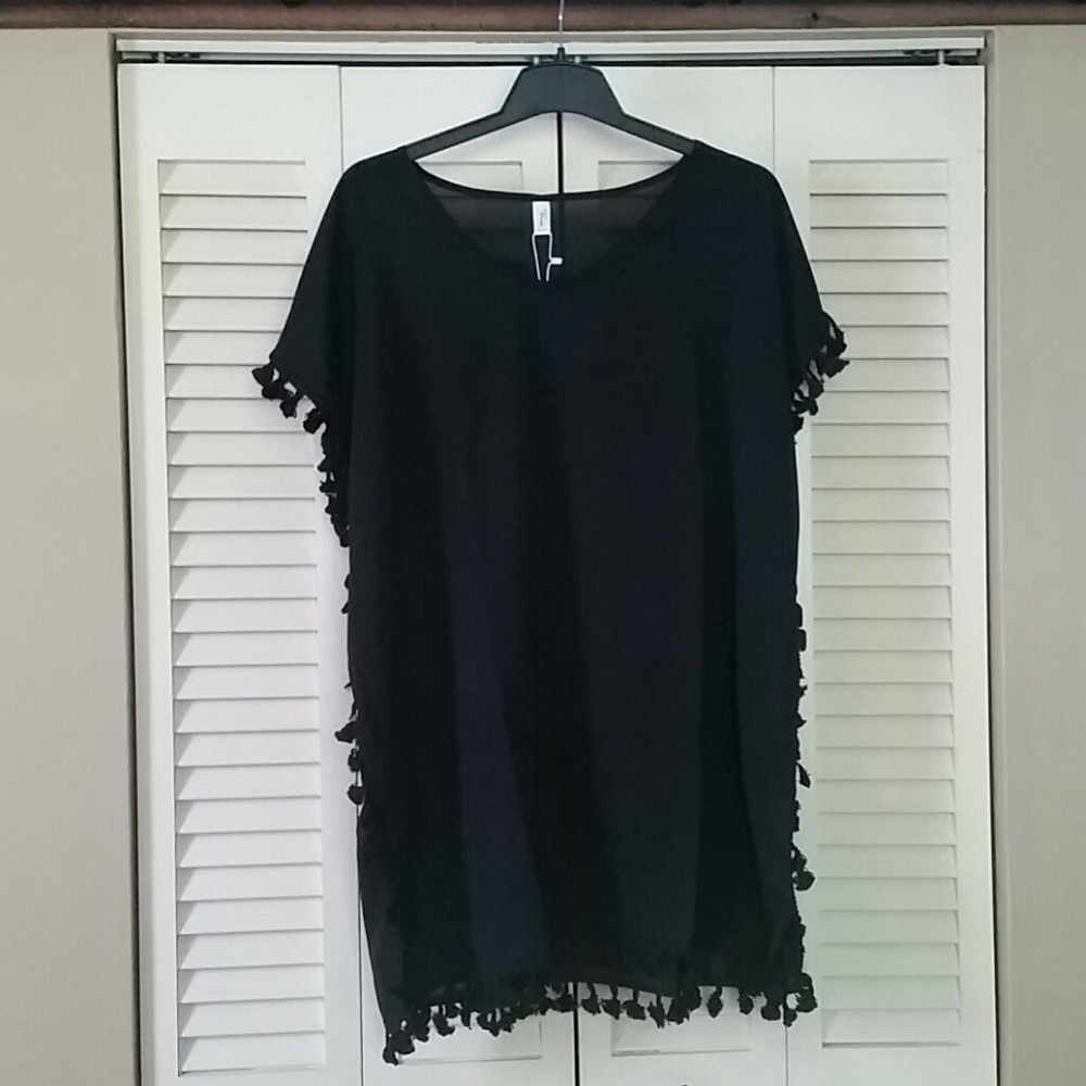 Chiffon Tassel Swimsuit Cover Up
